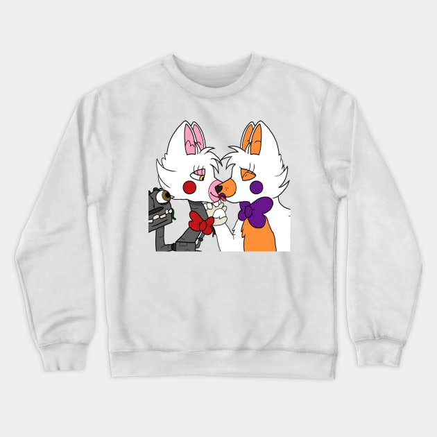 Lesbian Foxes 2 - Mangle and Lolbit Crewneck Sweatshirt by Toribit